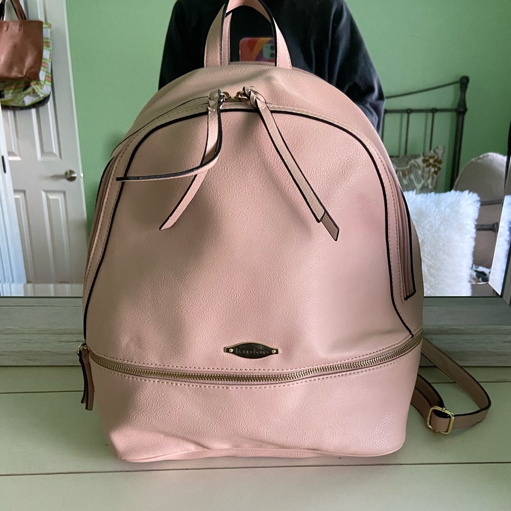 Franco Sarto Light Pink Leather Backpack